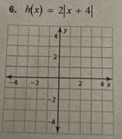 h(x)=2|x+4|