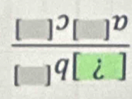 frac []^3[]^D[]^q[i]