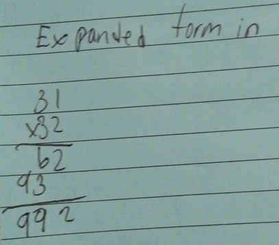 Expanded form in
frac  31/x^2  43/49^2 