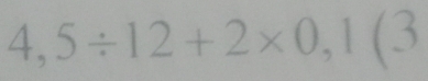 4,5/ 12+2* 0,1(3