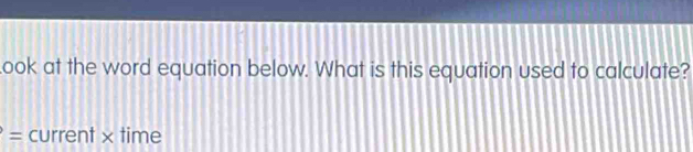 Solved: ook at the word equation below. What is this equation used to ...