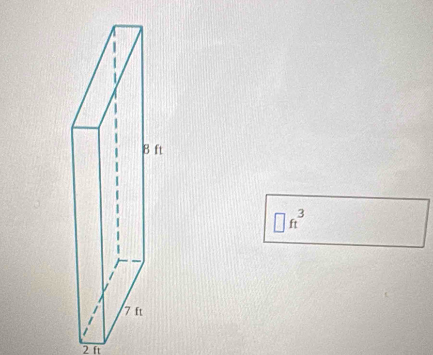 t
□ ft^3
2 ft