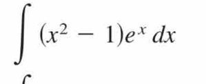 ∈t (x^2-1)e^xdx