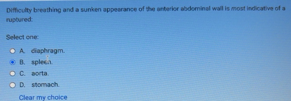 Solved: Difficulty breathing and a sunken appearance of the anterior ...