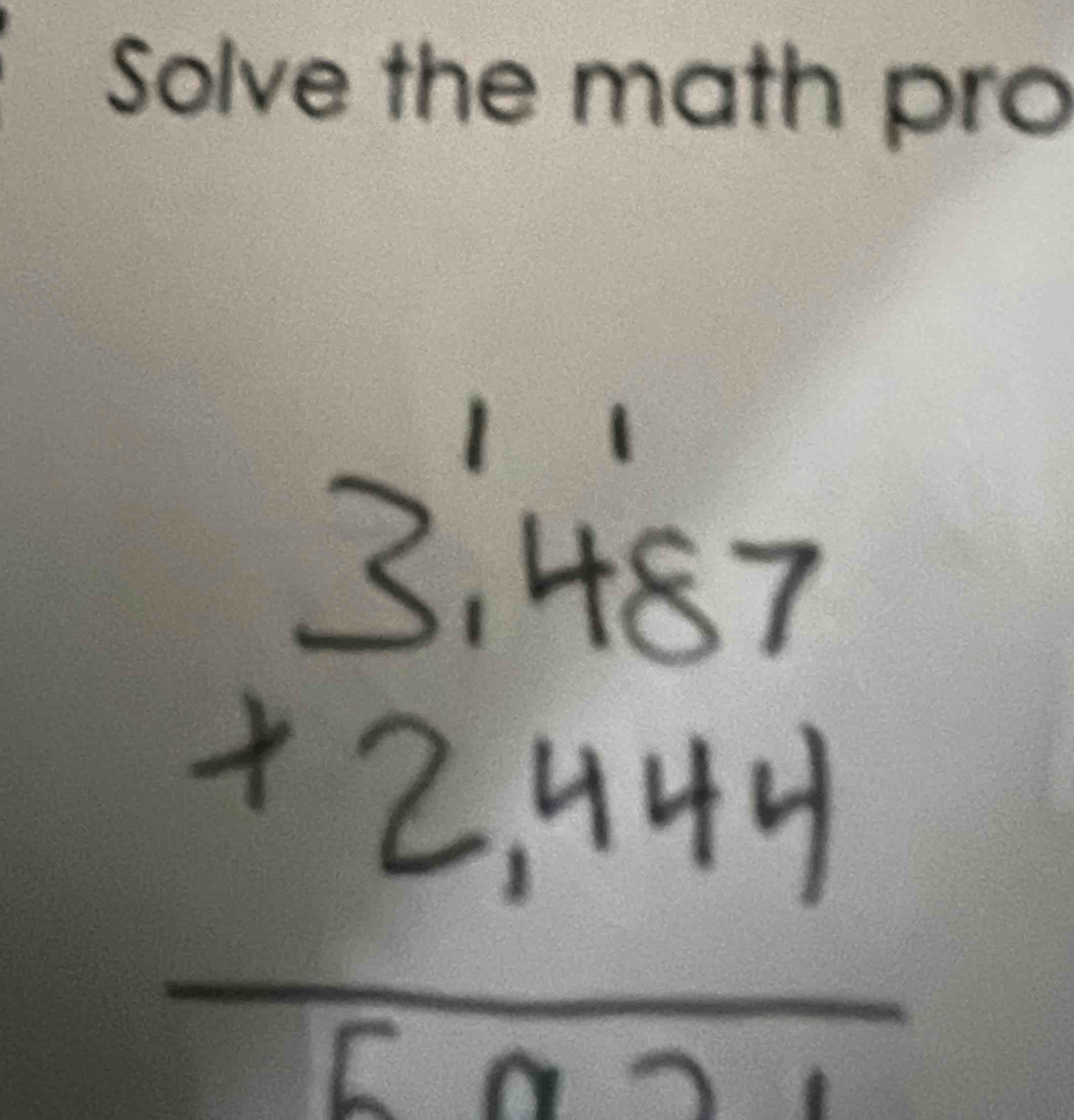 Solve the math pro