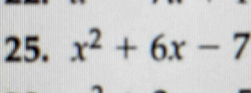 x^2+6x-7