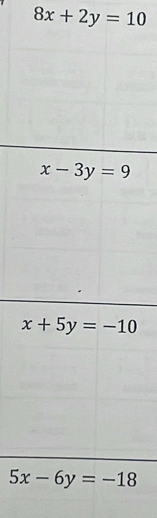 8x+2y=10