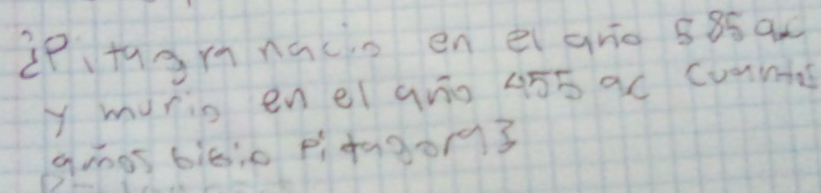 ip、tqgrnacio en èi ano s85ax 
y murio enel gro 455 9C Cumis 
gioos biéio p+a3org3