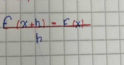  (f(x+h)-f(x))/h 