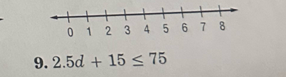 2.5d+15≤ 75