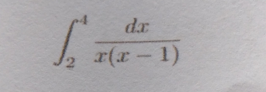 ∈t _2^(4frac dx)x(x-1)