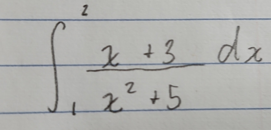 ∈t _1^(2frac x+3)x^2+5dx