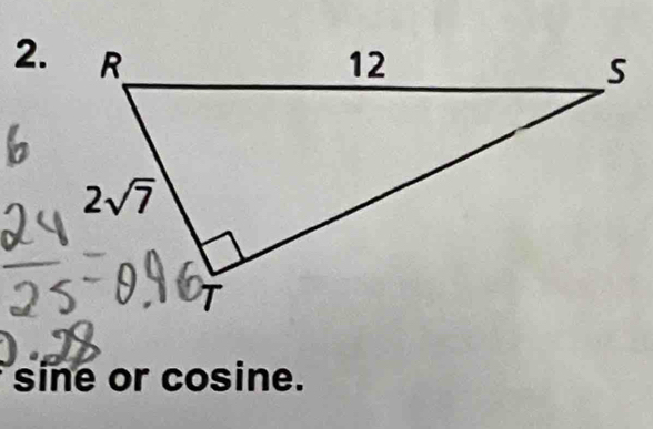 sine or cosine.