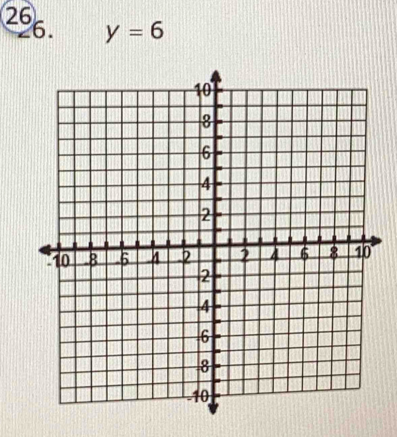 26 
6. y=6