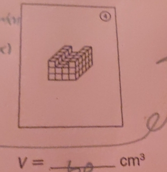 V= _
cm^3