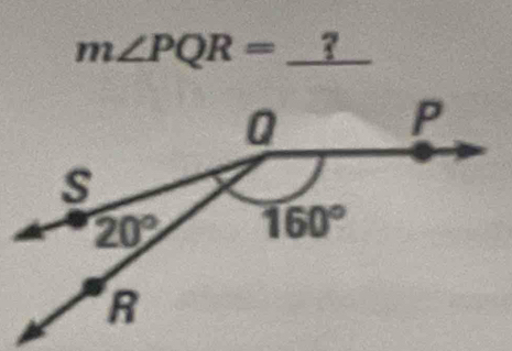 m∠ PQR= _?