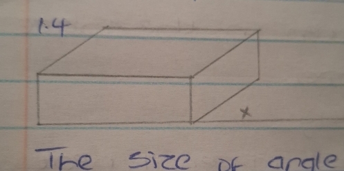 The size of angle