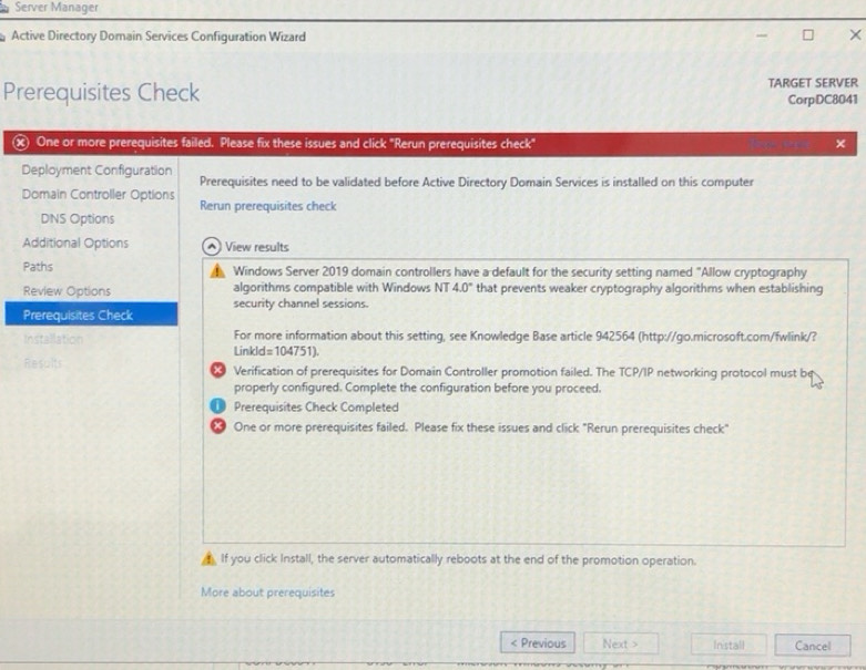 Solved: Server Manager Active Directory Domain Services Configuration ...