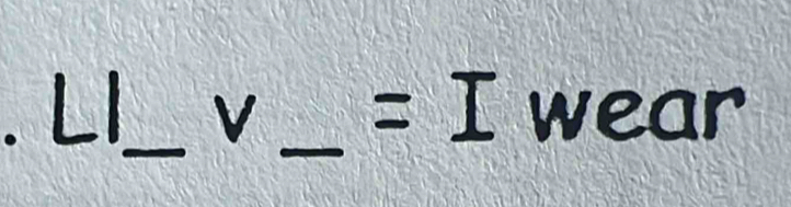 V =I wear