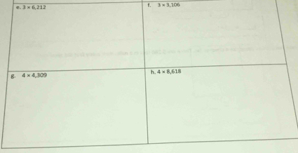 e。 3* 6,212
f. 3* 3,106