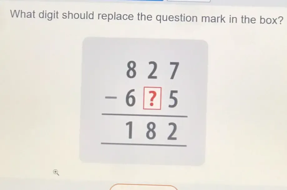 Solved: What digit should replace the question mark in the box ...