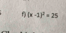 (x-1)^2=25