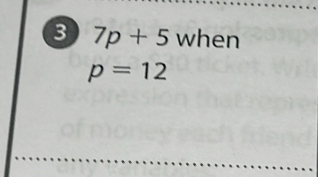 3 7p+5 when
p=12