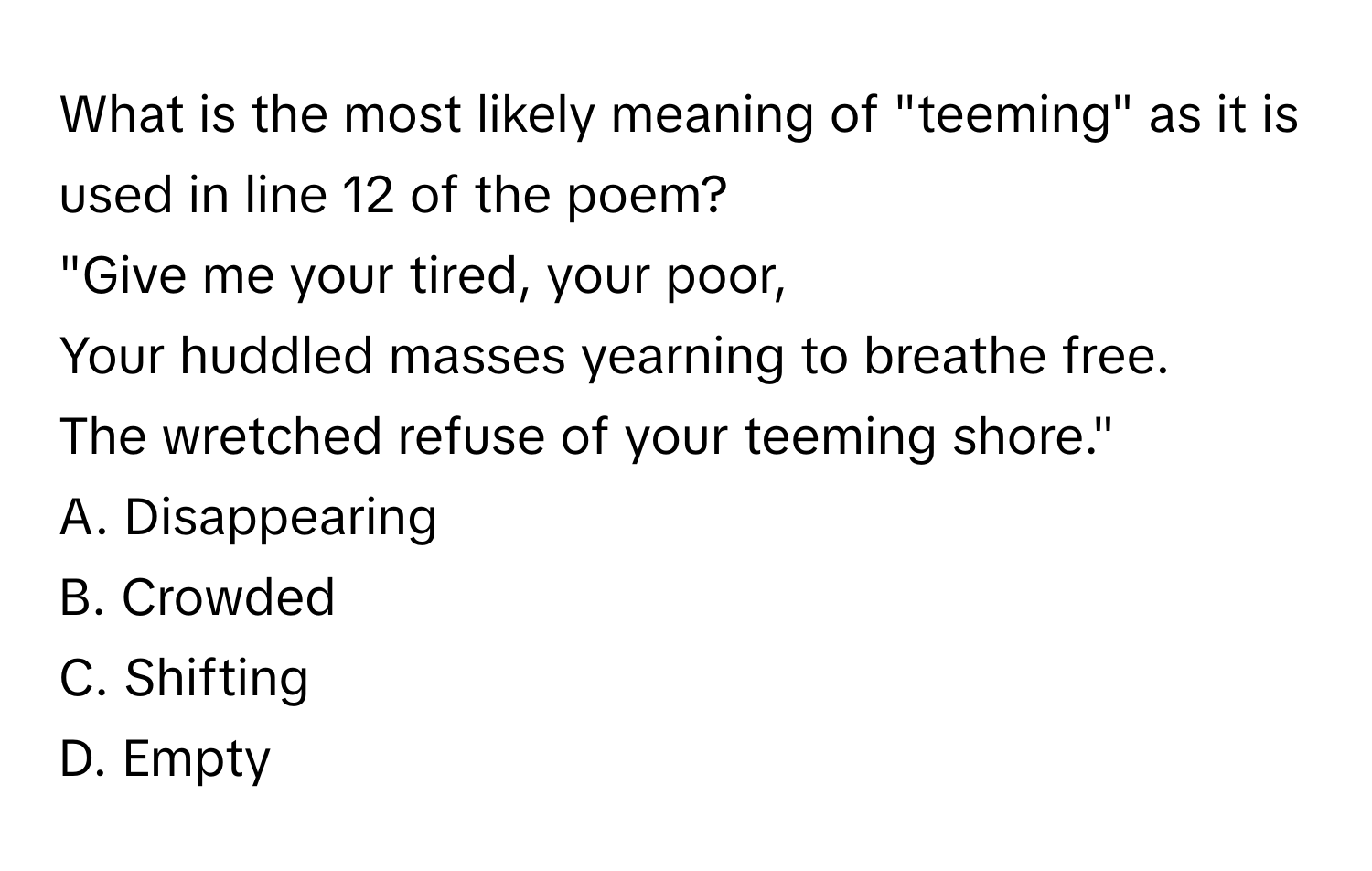 Solved: What is the most likely meaning of 