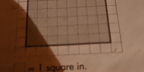 □ =1 square in.