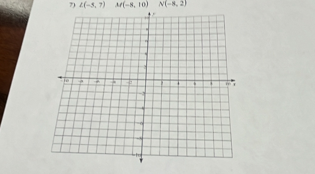 L(-5,7)M(-8,10)N(-8,2)