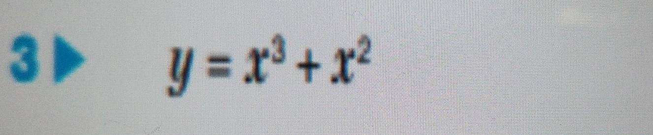 3A
y=x^3+x^2