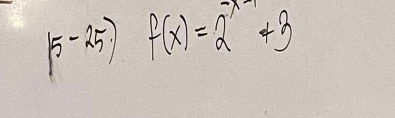 (5-25) f(x)=2^(-x-1)+3