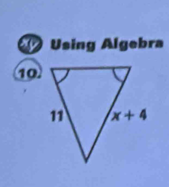 Using Algebra
10