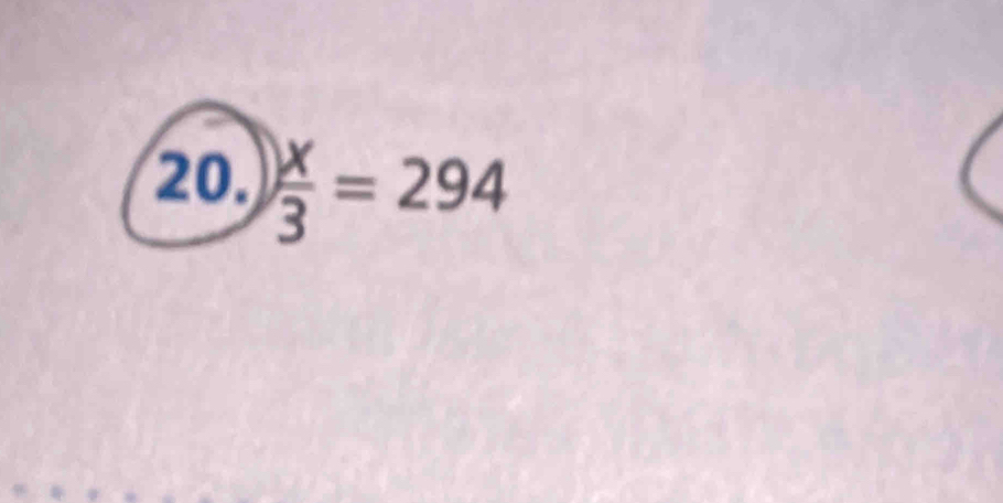  x/3 =294