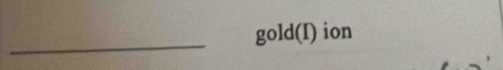 gold(I) ion