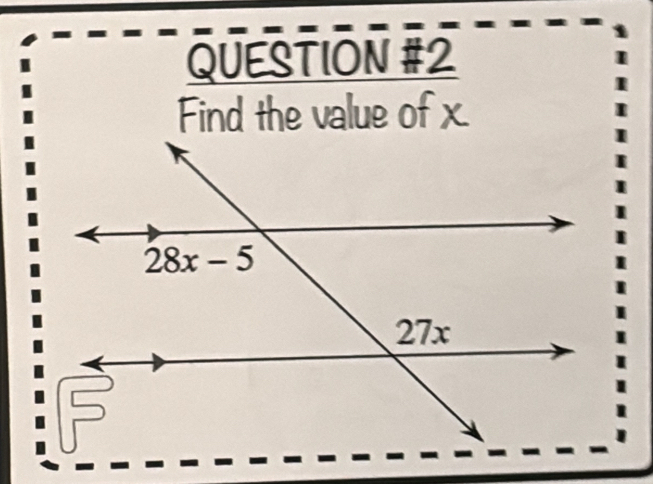 Find the value of x.