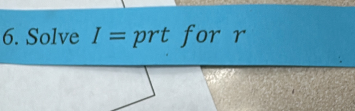 Solve I= p r L for r