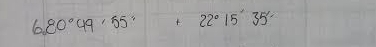 6.80°49'55''+22°15'35'