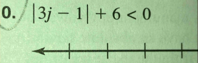 |3j-1|+6<0</tex>