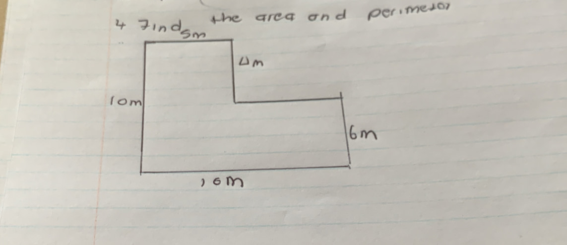 the area and perimetor