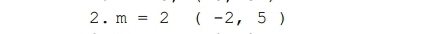 m=2(-2,5)