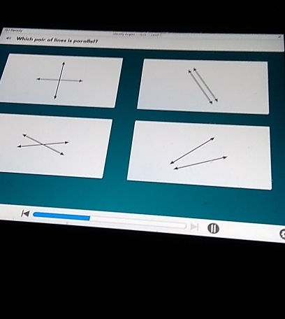 Which pair of lines is parallet?