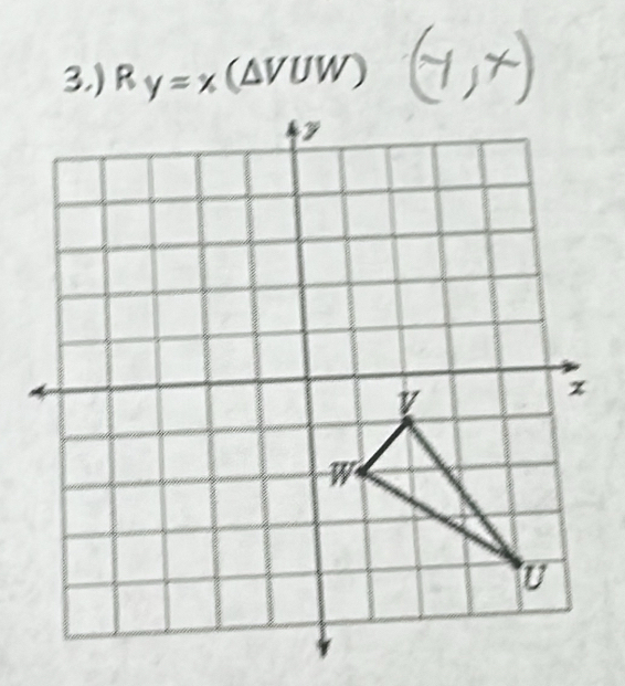 3.) R_y=x (△ V (JW)