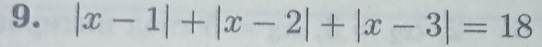 |x-1|+|x-2|+|x-3|=18