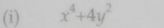 x^4+4y^2