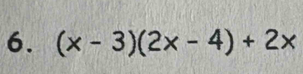 (x-3)(2x-4)+2x