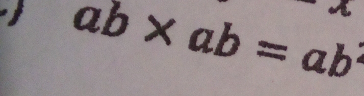 overline ab* ab=ab^2