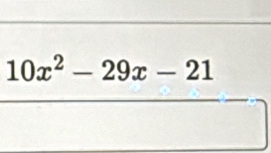 10x^2-29x-21