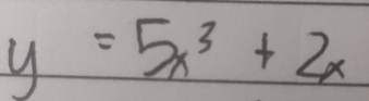 y=5x^3+2x