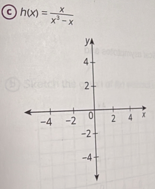 h(x)= x/x^3-x 